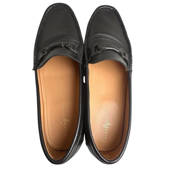 Alan Payne Como Black Leather Horsebit Driving Mocs Loafer Preppy Men Sz 11.5 EC - Picture 4 of 13